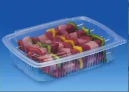 Barquette avec couvercle à charnière Ondipack 750 barquette couvercle PP 190x185 (7A20)